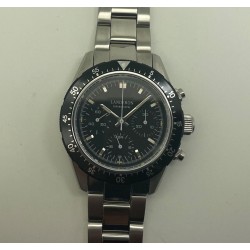 Montre Chronographe Landeron TRI-COMPAX à remontage manuel Saphir Etanche 10 ATM