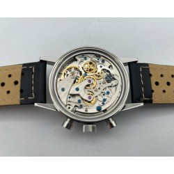 Montre Chronographe Landeron TYPE 20 TRI-COMPAX Mécanique Bracelet Cuir