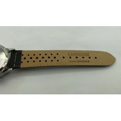 Montre Chronographe Landeron TYPE 20 TRI-COMPAX Mécanique Bracelet Cuir