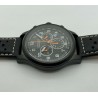 Montre Chronographe Landeron Racing Black PVD Cadran Carbone Mouvement Swiss Ronda
