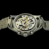 Montre Chronographe Landeron YACHTING PILOTE Mécanique Bracelet Acier Oyster Riveté