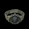 Montre Chronographe Landeron YACHTING PILOTE Mécanique Bracelet Acier Oyster Riveté