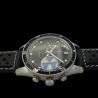 Montre Chronographe Landeron YACHTING PILOTE Mécanique Bracelet Cuir