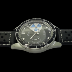 Montre Chronographe Landeron YACHTING PILOTE Mécanique Bracelet Cuir