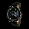 Montre Chronographe Landeron YACHTING PILOTE Mécanique Bracelet Cuir