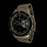 Montre Chronographe Landeron YACHTING PILOTE Mécanique Bracelet Acier Oyster Riveté