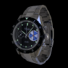 Montre Chronographe Landeron YACHTING Verre Saphir Mécanique Bracelet Acier