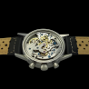 Montre Chronographe Landeron Yachting Type 20 Mécanique Bracelet Cuir