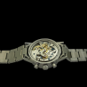 Montre Chronographe Landeron TYPE 20 PANDA TRICOMPAX Bracelet Mécanique Acier