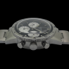 Montre Chronographe Landeron TYPE 20 PANDA TRICOMPAX Bracelet Mécanique Acier