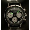 Montre Chronographe Landeron TYPE 20 PANDA TRICOMPAX MECANIQUE Bracelet Cuir