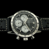 Montre Chronographe Landeron TYPE 20 PANDA TRICOMPAX MECANIQUE Bracelet Cuir