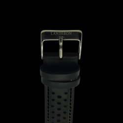Montre Chronographe Landeron TYPE 20 PANDA TRICOMPAX MECANIQUE Bracelet Cuir