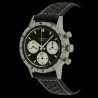 Montre Chronographe Landeron TYPE 20 PANDA TRICOMPAX MECANIQUE Bracelet Cuir